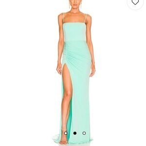 Katie May Los Angeles Great Kate Gown in Supercharged Mint(defects)